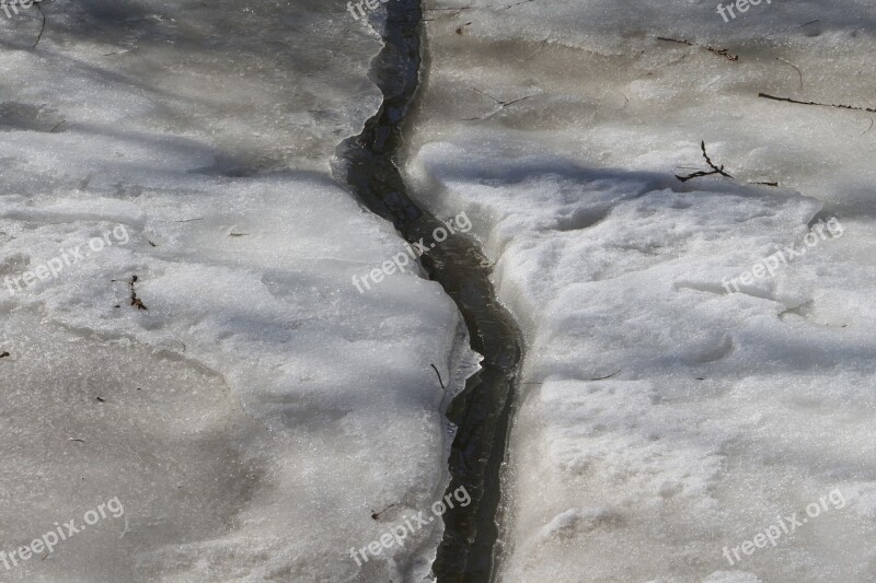 Ice Floes Rivulet Frozen River Free Photos