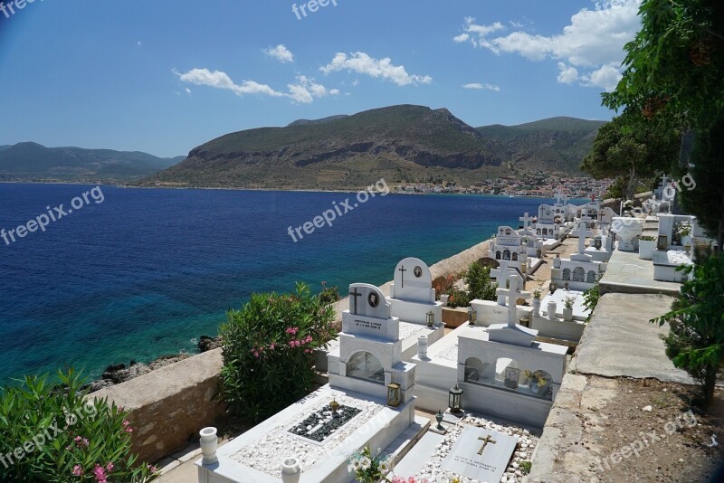 Cemetery Sea Mountains The Tomb Of Island