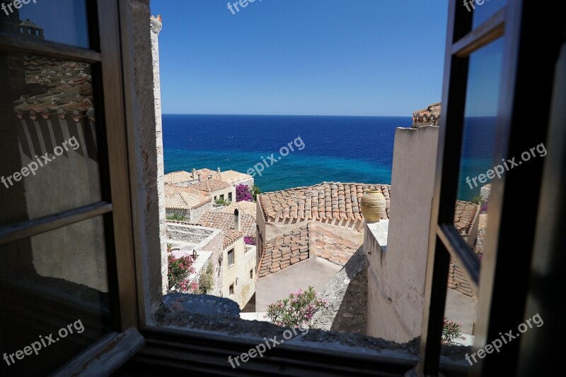 Greece Monemvasia Island Landscape Architecture