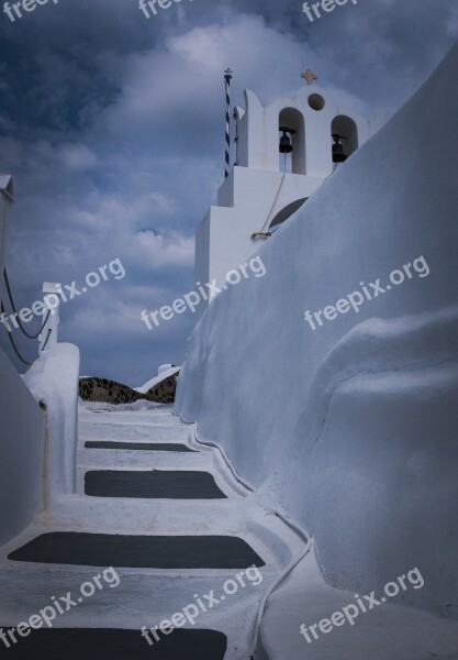 Greece White Church Travel Island