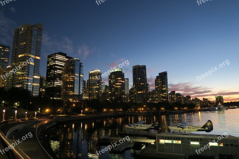 Canada Vancouver Evening Mood Reflection