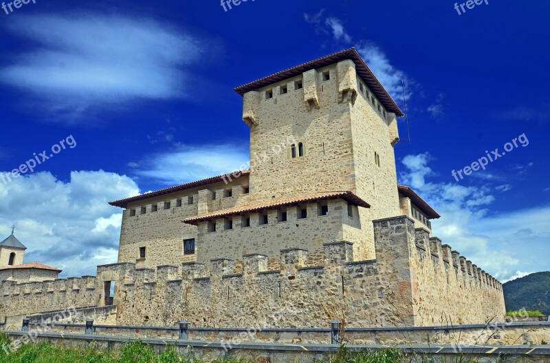 Castle Wall Fortress Architecture Stone