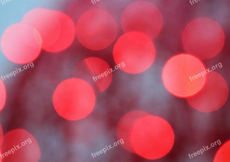 Red Lights Decoration Colorful Christmas Advent