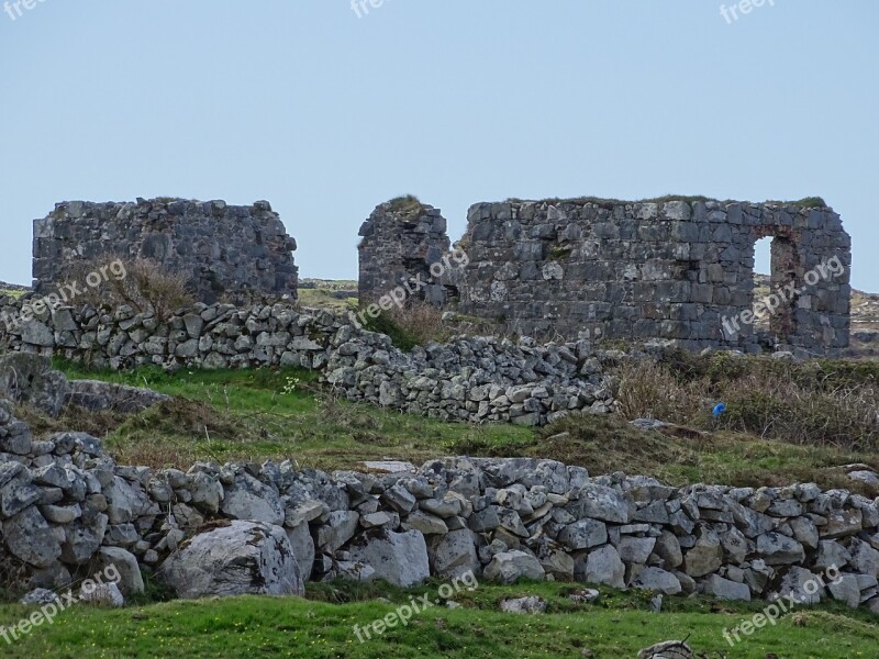 Ireland Ruine Ruin Leave Old