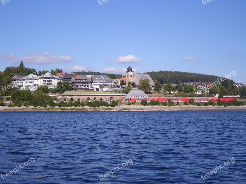 Black Forest Schluchsee Summer Vacations Blue