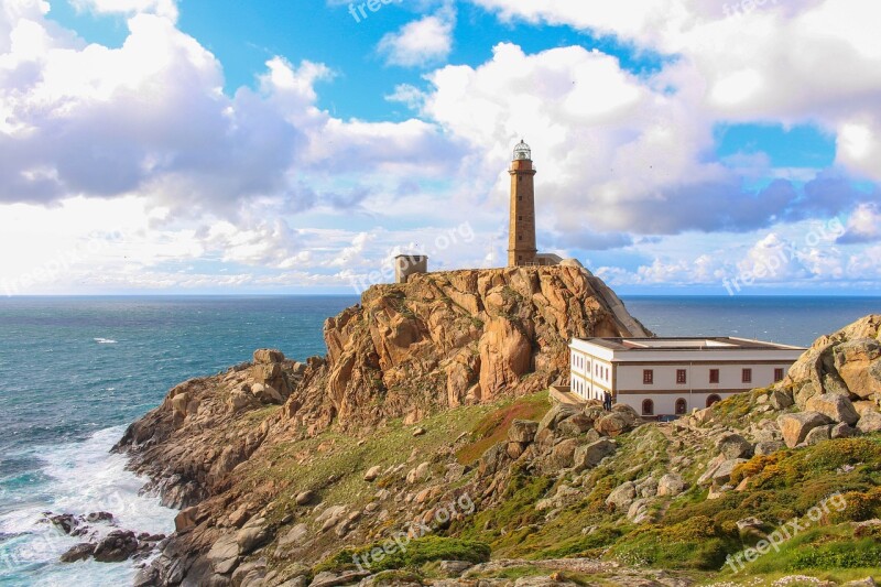 Faro Vilan Costa Da Morte Galicia Corunna Costa