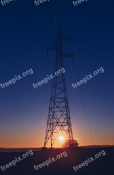 Electricity Sunset Eletrika Leadership The Electric Column