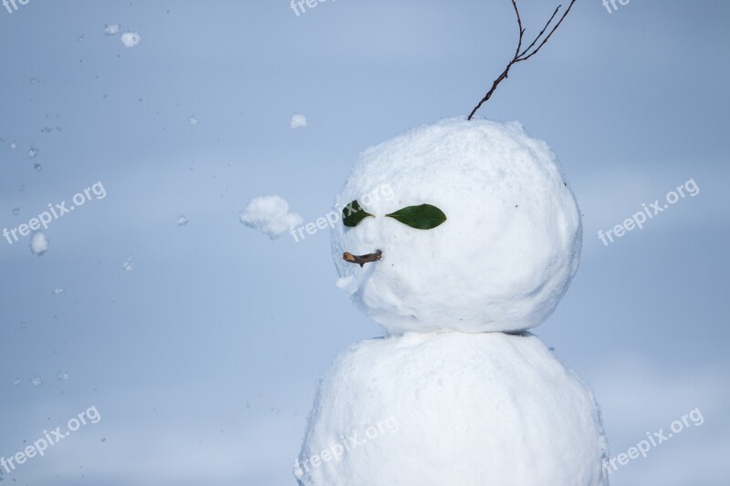 Snow Snowman Winter Christmas Fun