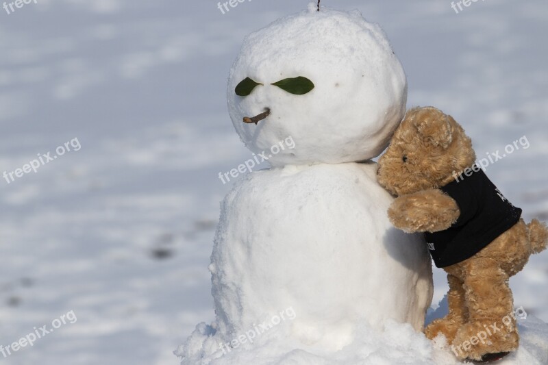 Snow Snowman Winter Christmas Fun