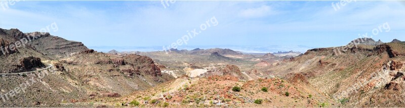 Arizona Route66 Landscape Usa Desert