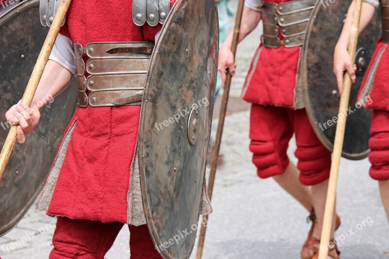 Soldiers Romans Armor Shield Spear