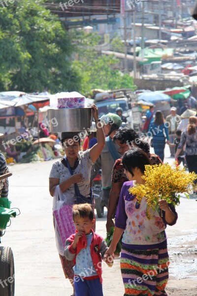 Market Taungyi Myanmar Burma Free Photos