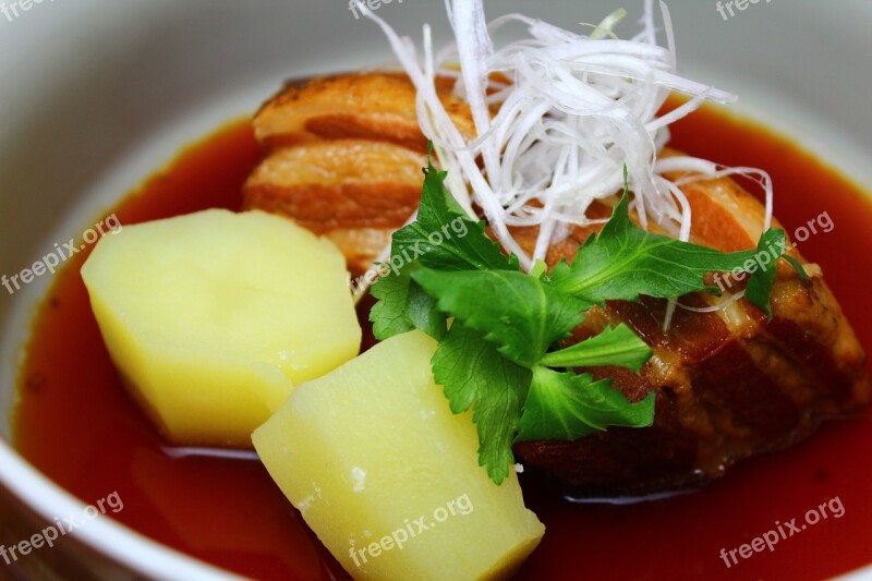 Pork Stew Cuisine Japanese Food Free Photos