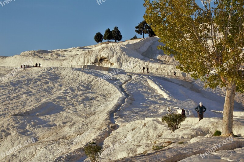 Pamukkele Turkey Snow Mountain Hot Spring