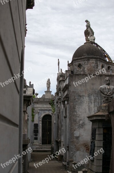 Buenos Aires Recoleta Cemetery Argentina Monument