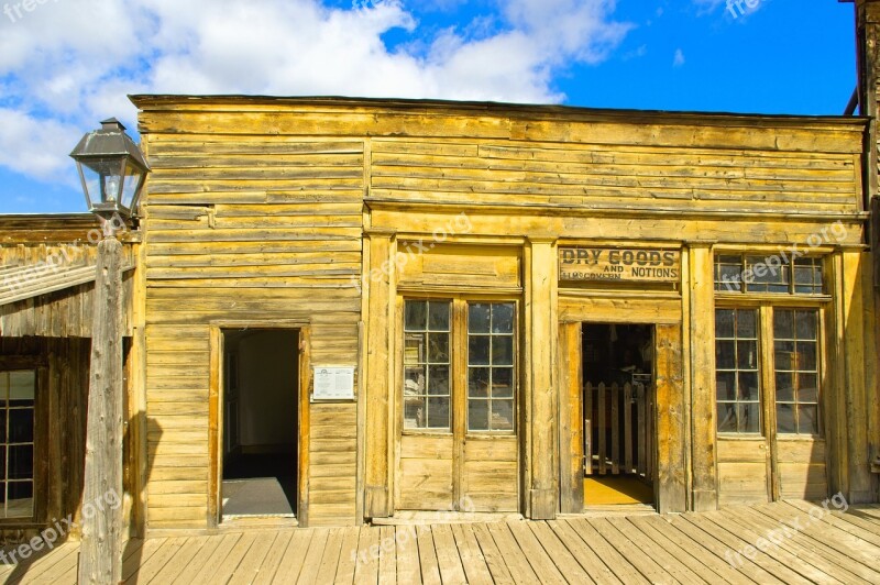 Old Virginia City Storefront Ghost Town Abandoned Old Ghost