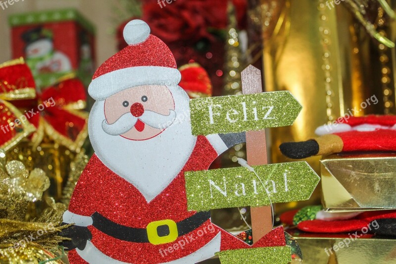 Christmas Santa Claus Decoration Ornament Snow