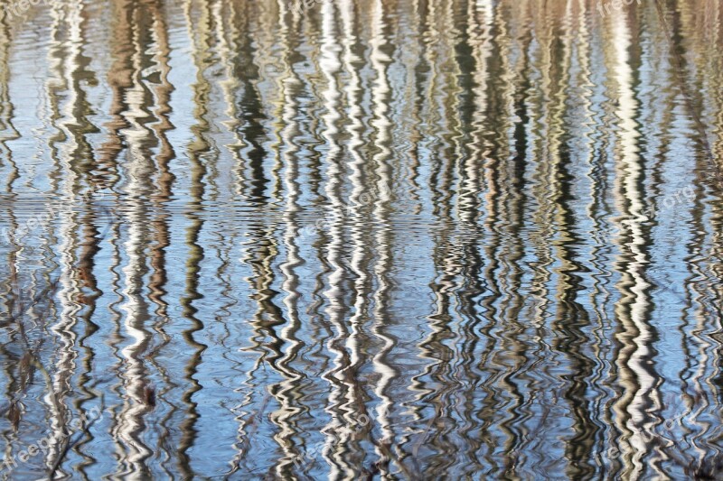 Water Reflection Nature River Light Reflections