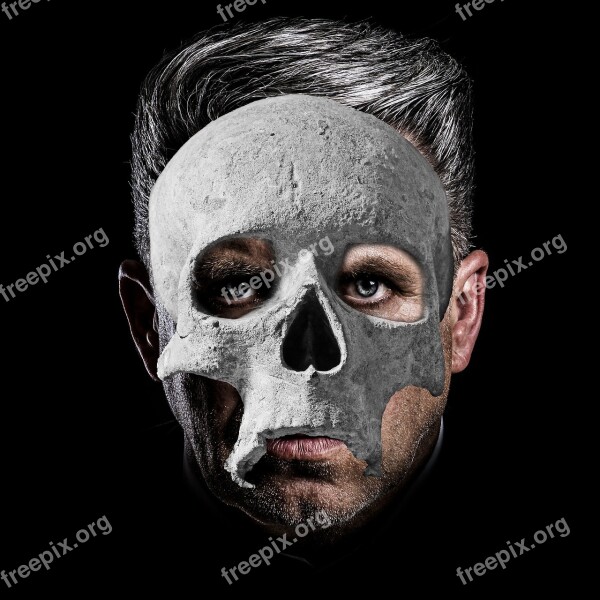 Skull Portrait Mask Halloween Phantom