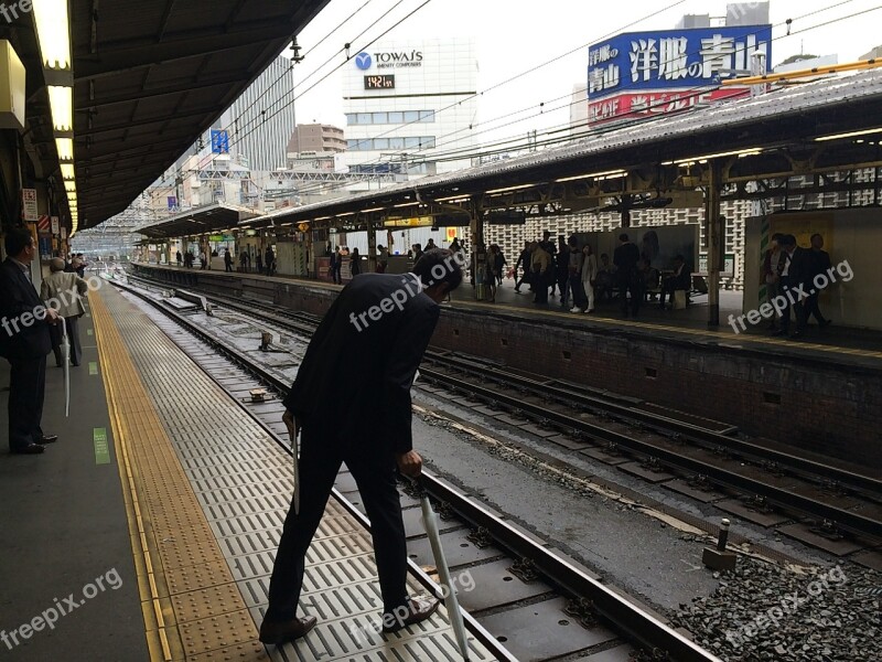 Lonley Train Station Solitude Leaving