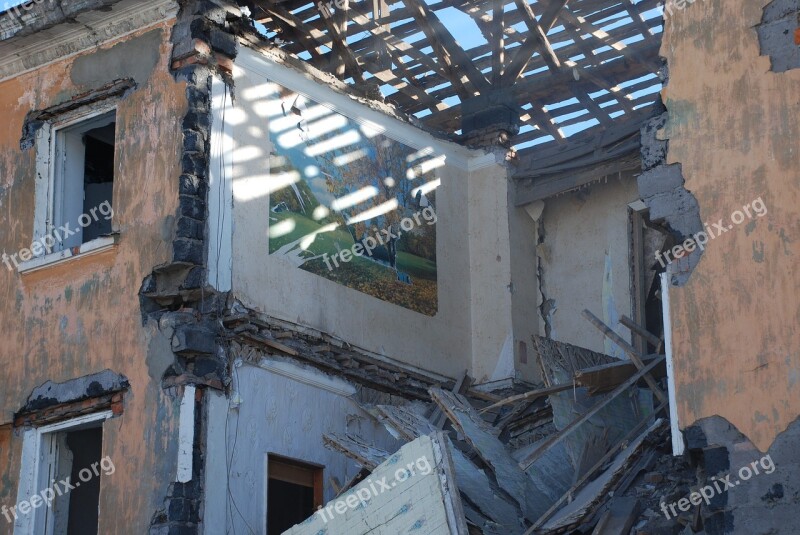 House Building Demolition Collapse Architecture