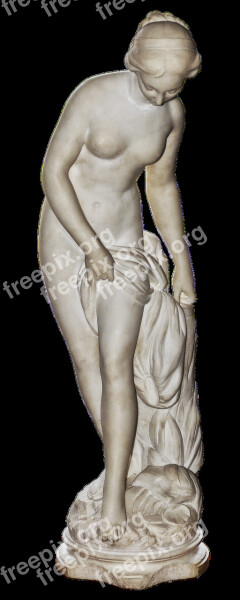 Sculpture Marble Figure Art Nouveau Woman Female