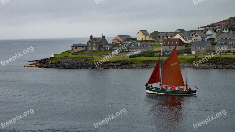 Lerwick Shetland Scotland Island Sailboat