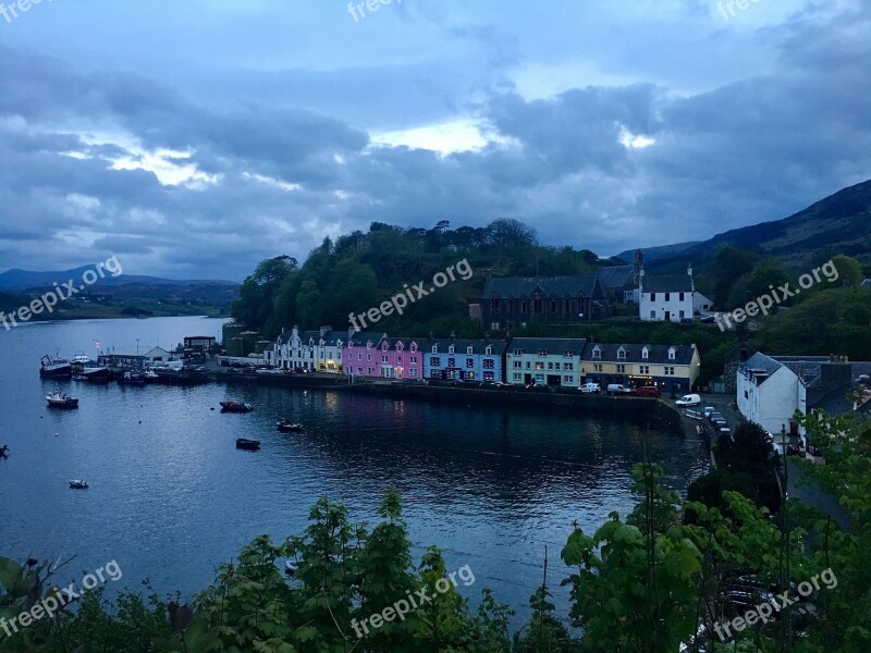 Portree Skye Bay Free Photos