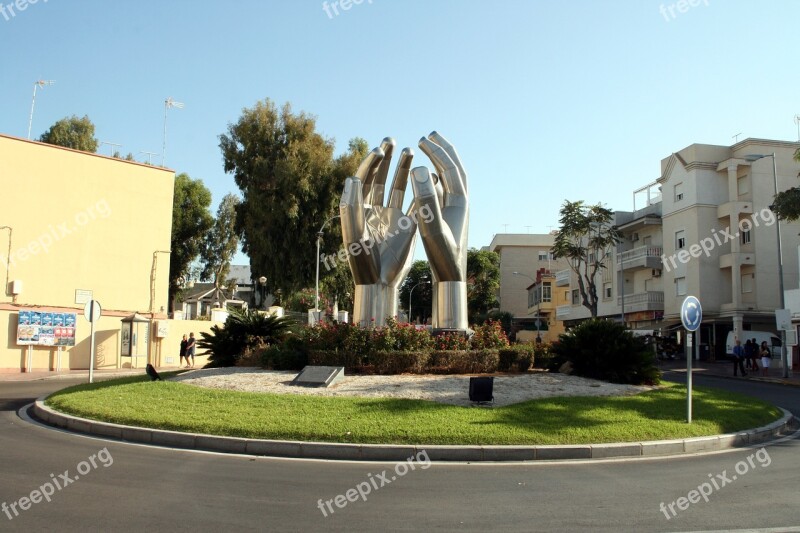 Streets Roundabouts Hands Monuments Andalusia