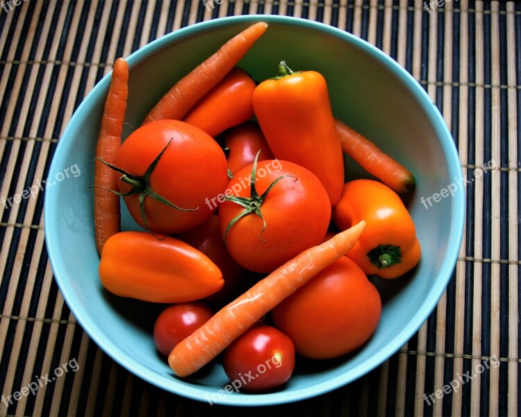 Vegetables Fresh Healthy Eating Orange Vitamins