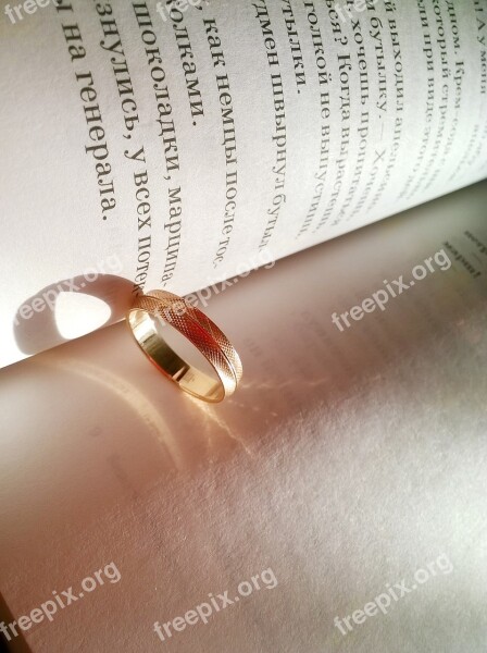 Ring Engagement Golden Gold Wedding Rings