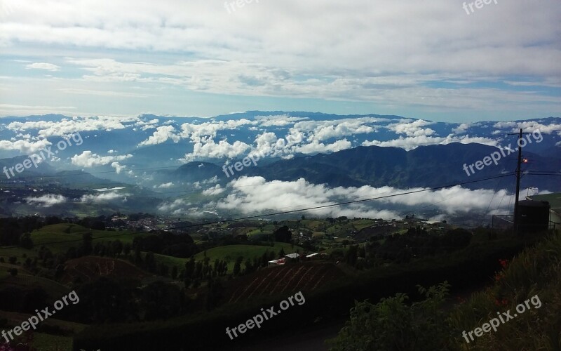 Mountains Cartago Costarica Free Photos