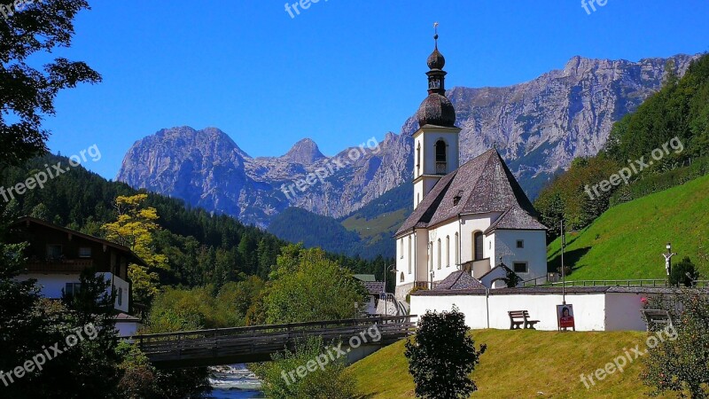 Ramsau Berchtesgadener Land Church Free Photos