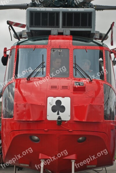 Seaking Sea King Helicopter Ace Of Spades Rnas Culdrose