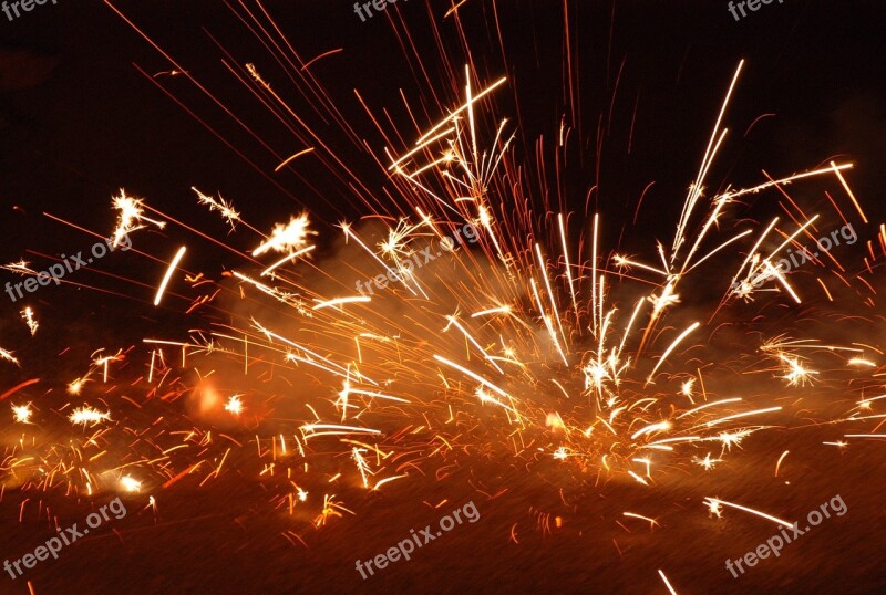 Explosion Fire Firecracker Pyrotechnics Light