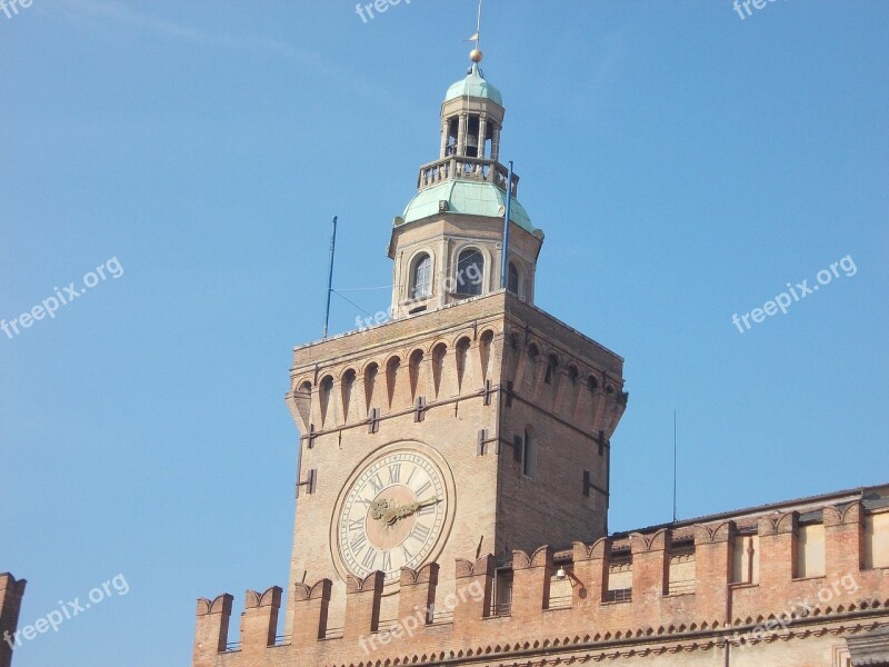 Torre The Municipality Of Bologna Italy Free Photos