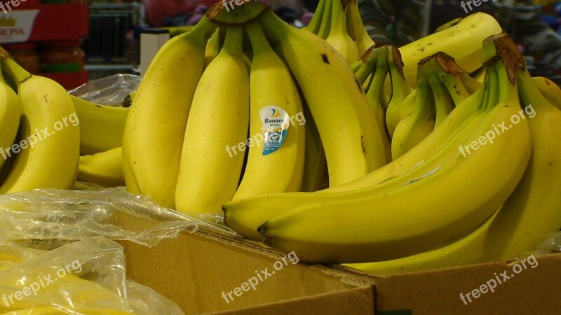 Bananas Fruit Food Free Photos