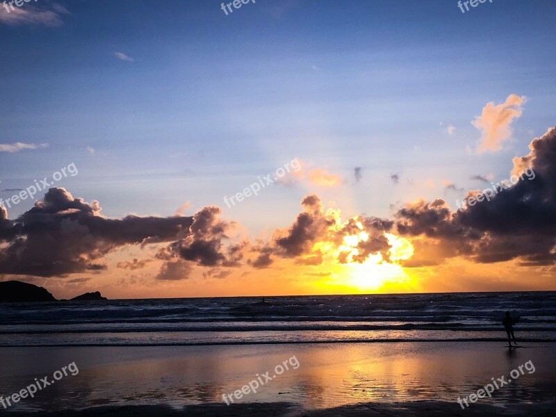 A Beautiful Sunset Fistral Beach