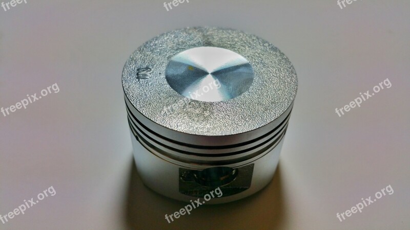 Piston Metal Grey Aluminium Motorcycle Part