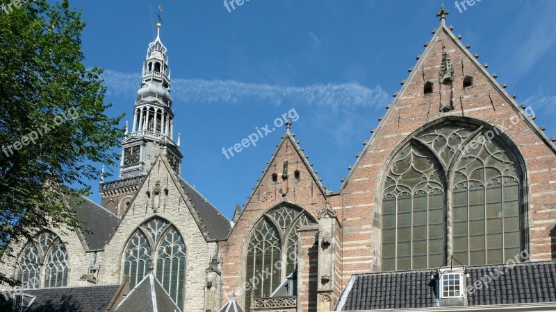 Old Church Amsterdam Holland Oude Kerk Netherlands