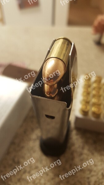 Bullet Bullets Gun Clip Magazine