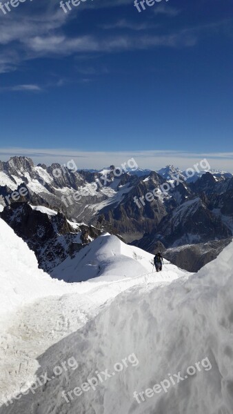 The Departure Of White Valley Chamonix Mont Blanc Free Photos