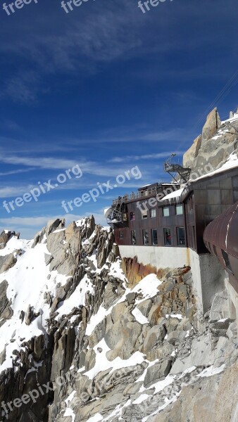 Terrace Mont Blanc Aiguille Du Midi Chamonix Free Photos