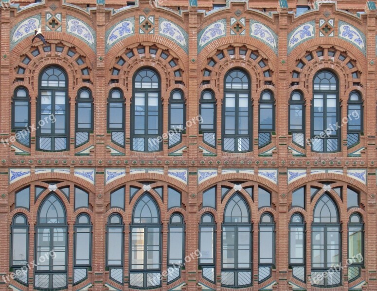 Cosmocaixa Barcelona Modernism Architecture Windows