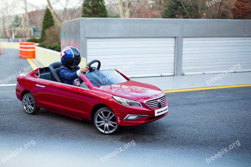 Sonata Car Racer Road Red