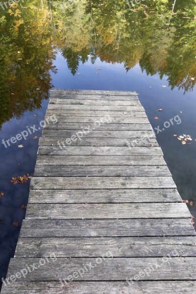 Web Boardwalk Lake Water Landscape