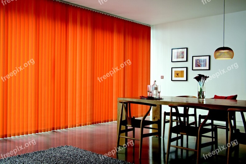 Drapes Vertical Orange Tree Living Room Free Photos