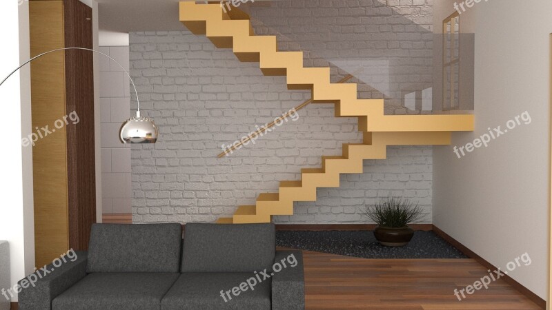 Interior Architecture Decoration Rendering Blender