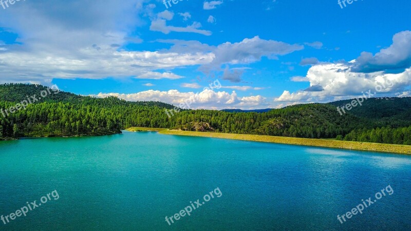 Lake Side Mountain Lake Landscape Sky Water