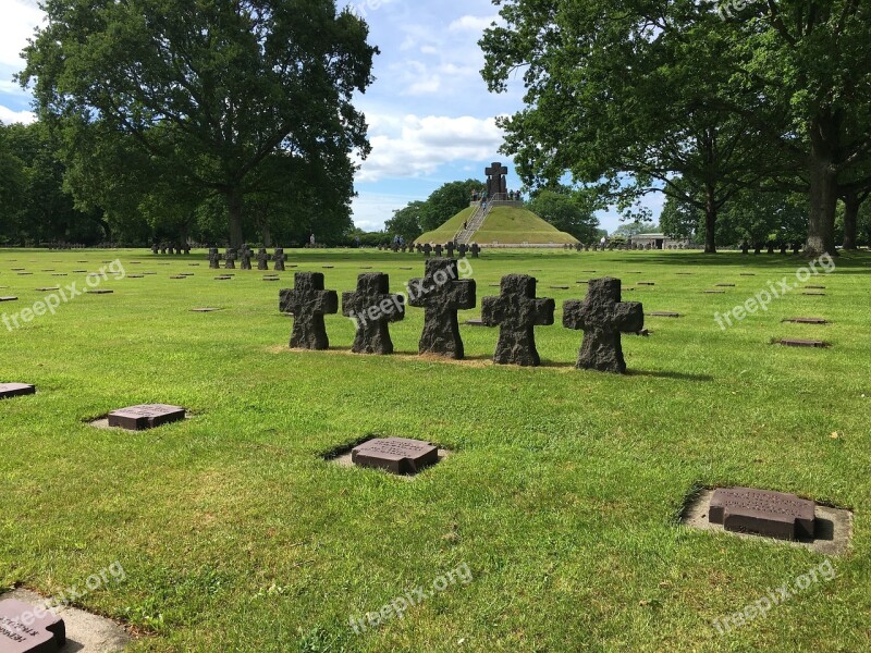 Cemetery German Cemetery Wwii La Cambe Free Photos